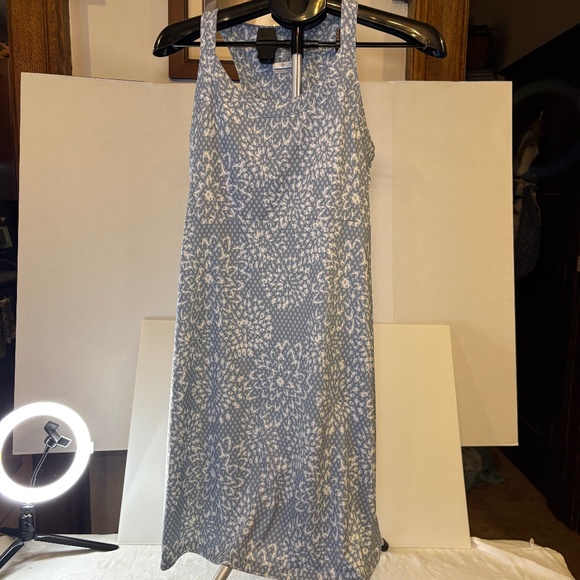 Columbia Omni-Freeze Advanced Cooling Blue/Gray/White Tank Dress Woman's Size S - Picture 1 of 9